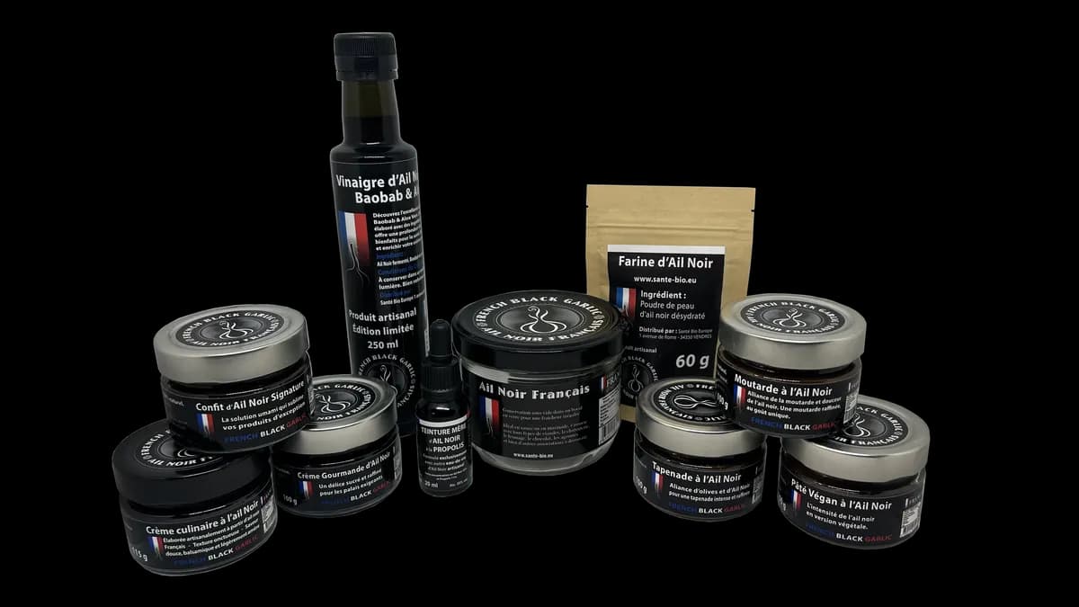 Photo produits en situation de Ail Noir Français - French Black Garlic, Béziers Photo produits en situation de Ail Noir Français - French Black Garlic, Béziers